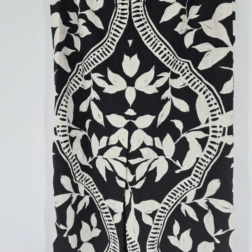 Parker Kiley Straight Midi Cotton Linen Blend Boho‎ Skirt Sz8 - Picture 11 of 13